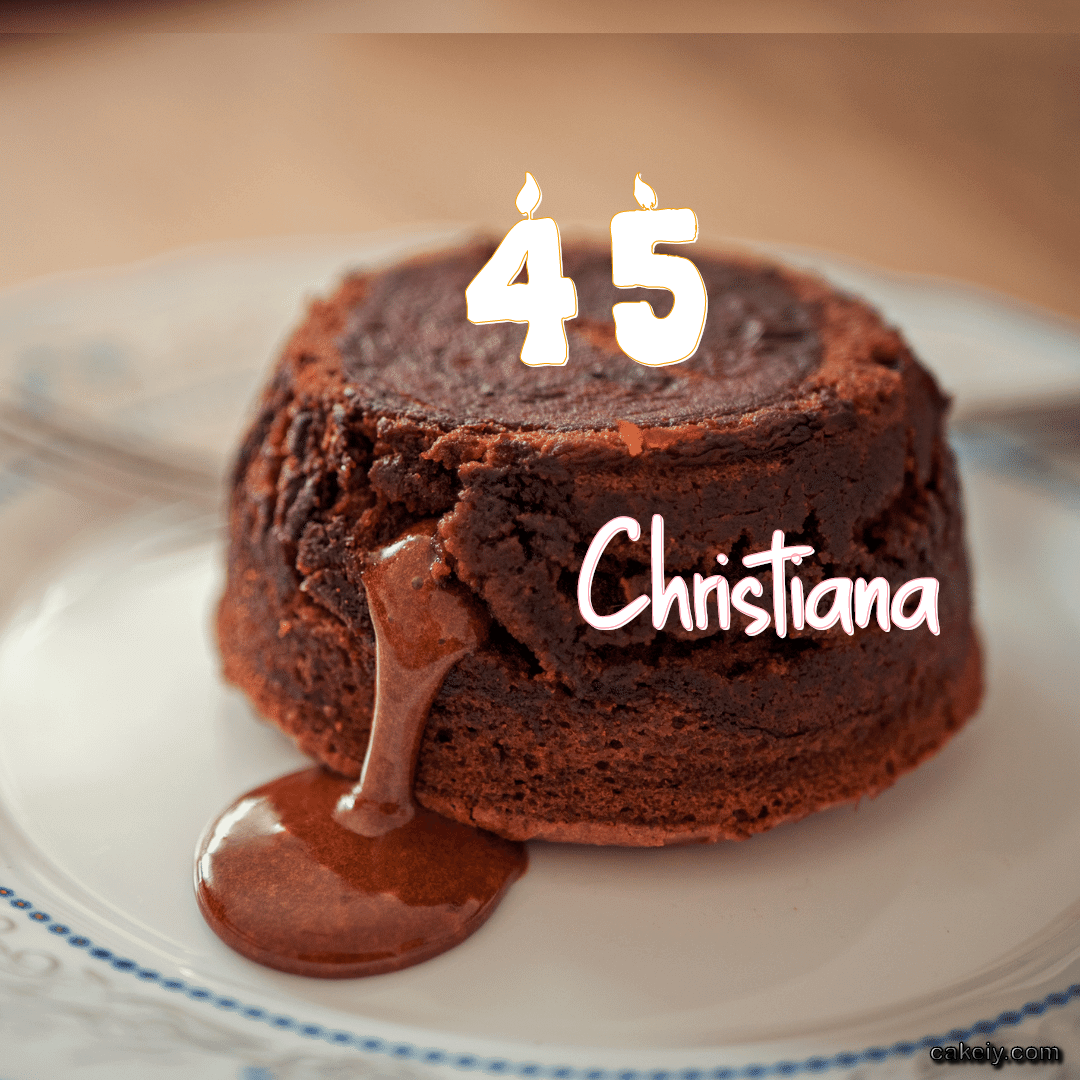 Choco Lava Cake for Christiana