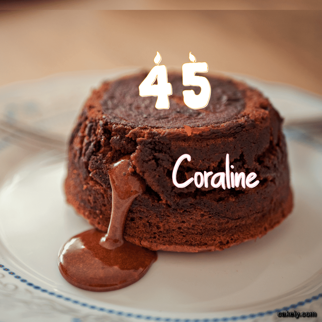 Choco Lava Cake for Coraline