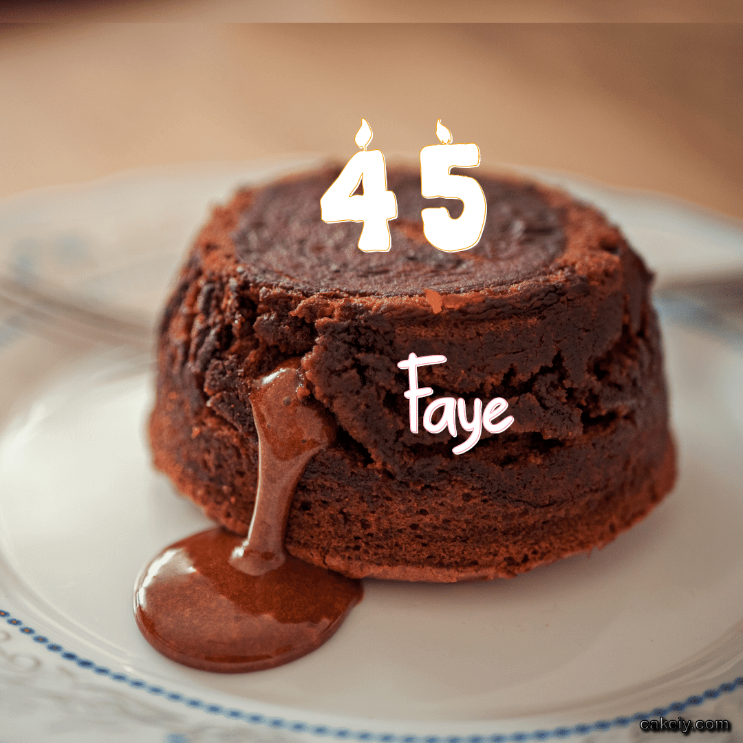 Choco Lava Cake for Faye