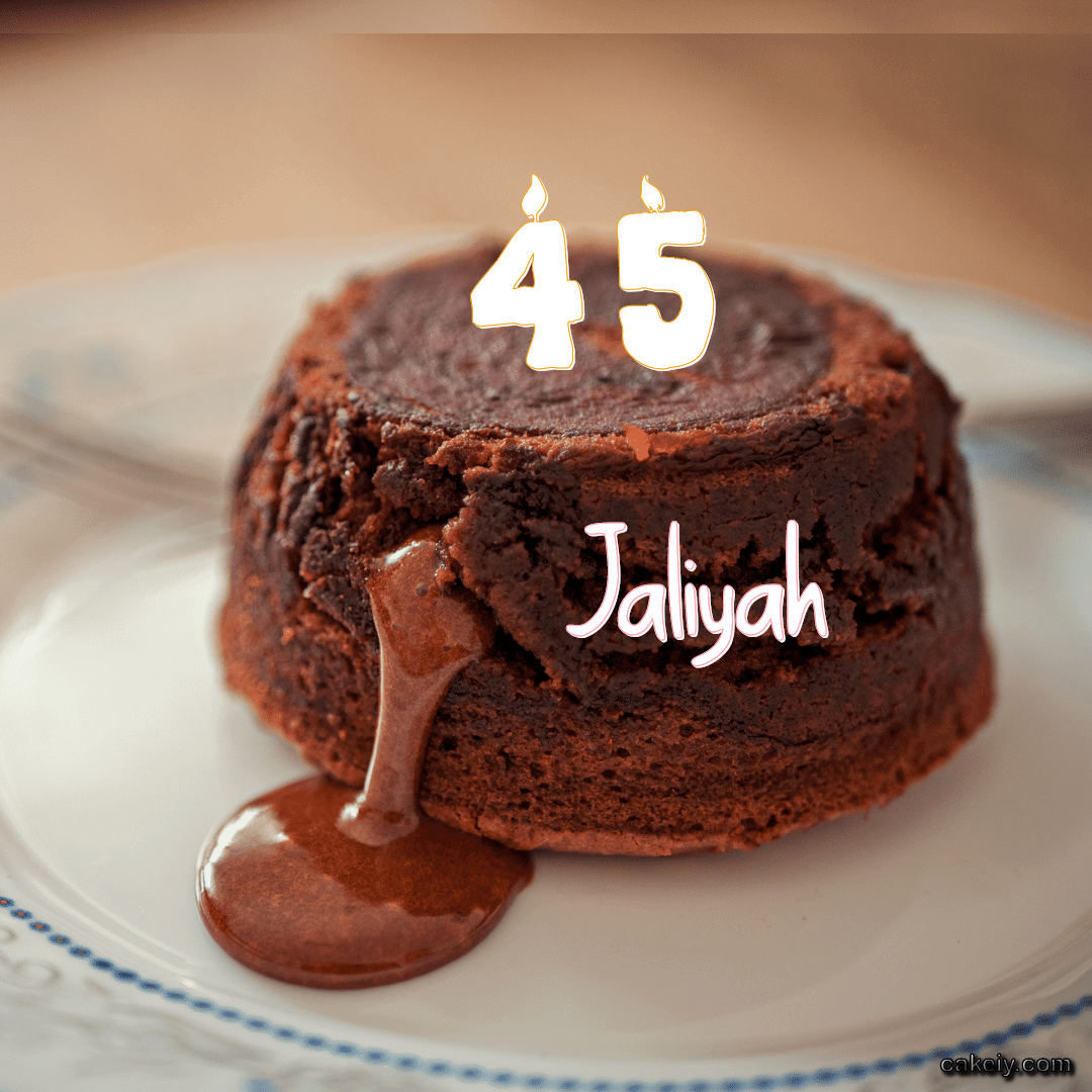 Choco Lava Cake for Jaliyah