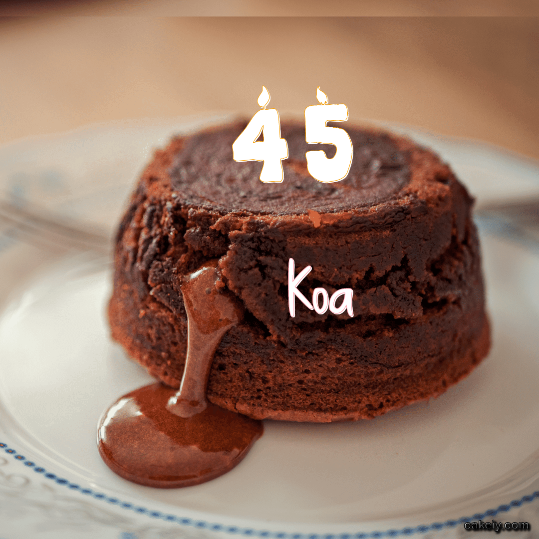 Choco Lava Cake for Koa