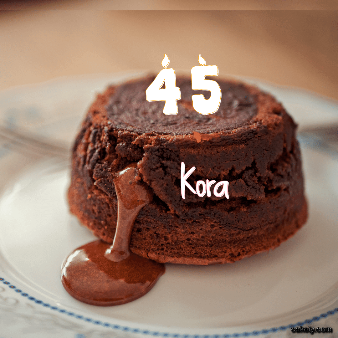 Choco Lava Cake for Kora