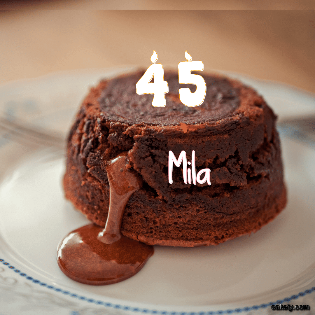 Choco Lava Cake for Mila