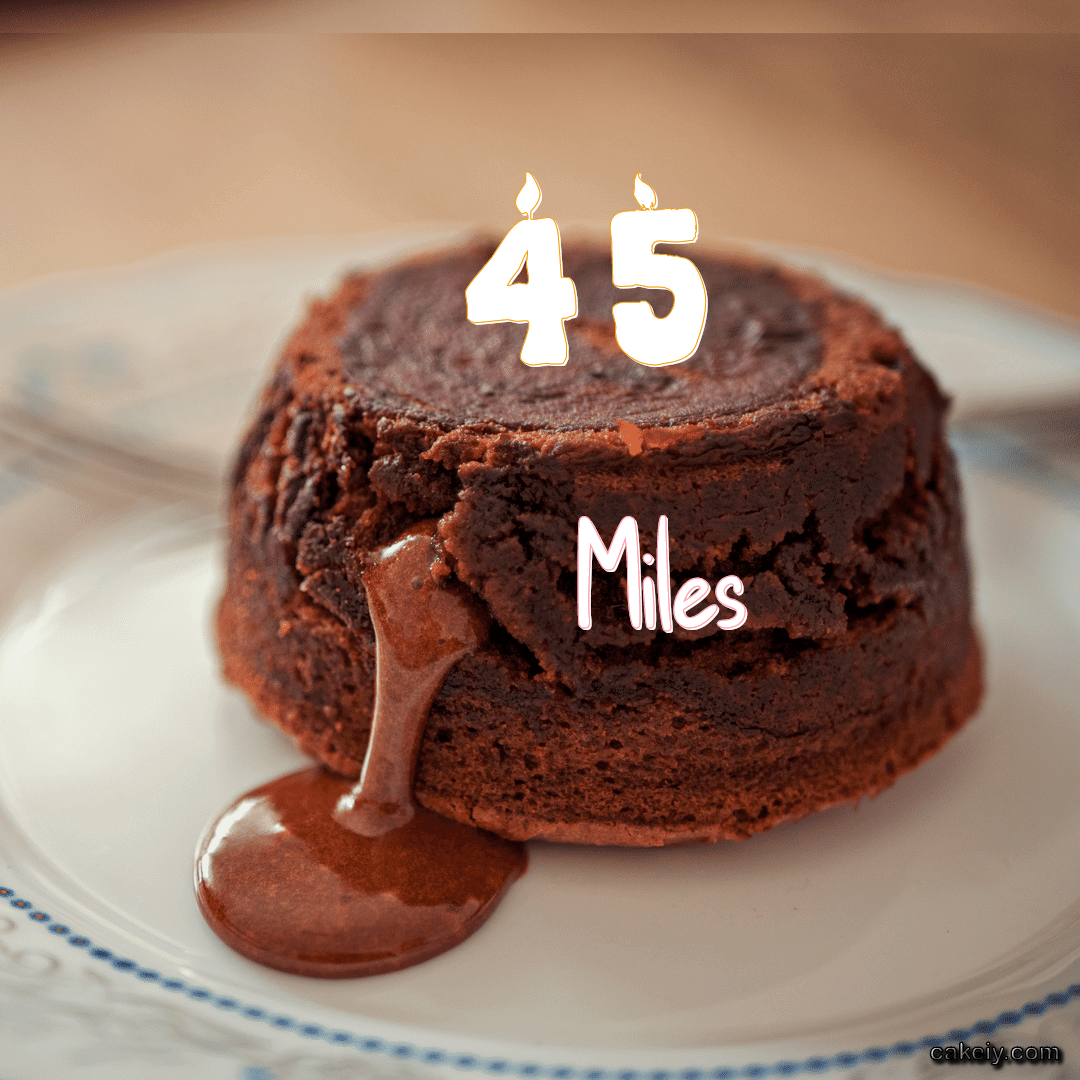 Choco Lava Cake for Miles