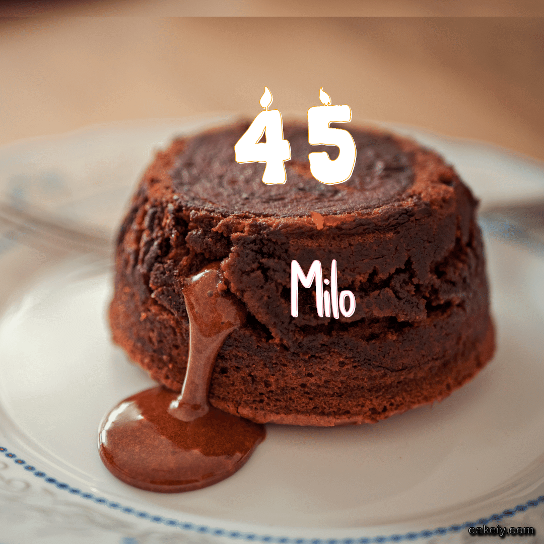 Choco Lava Cake for Milo