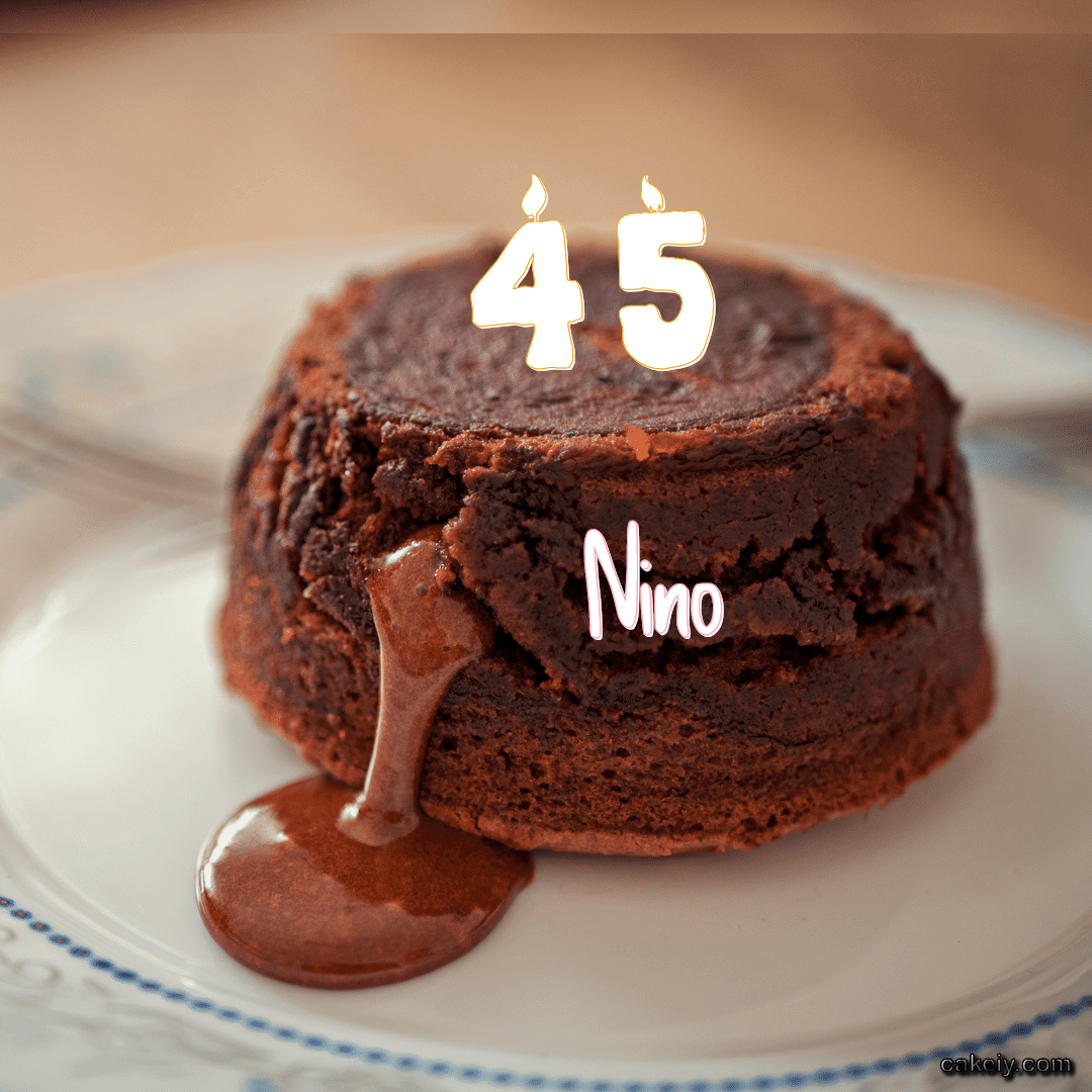 Choco Lava Cake for Nino