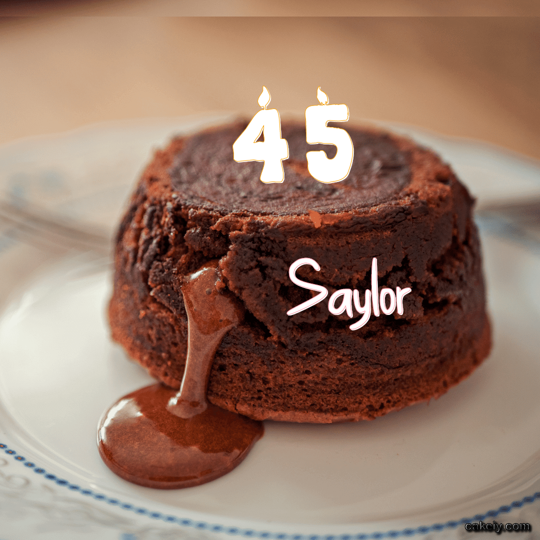 Choco Lava Cake for Saylor