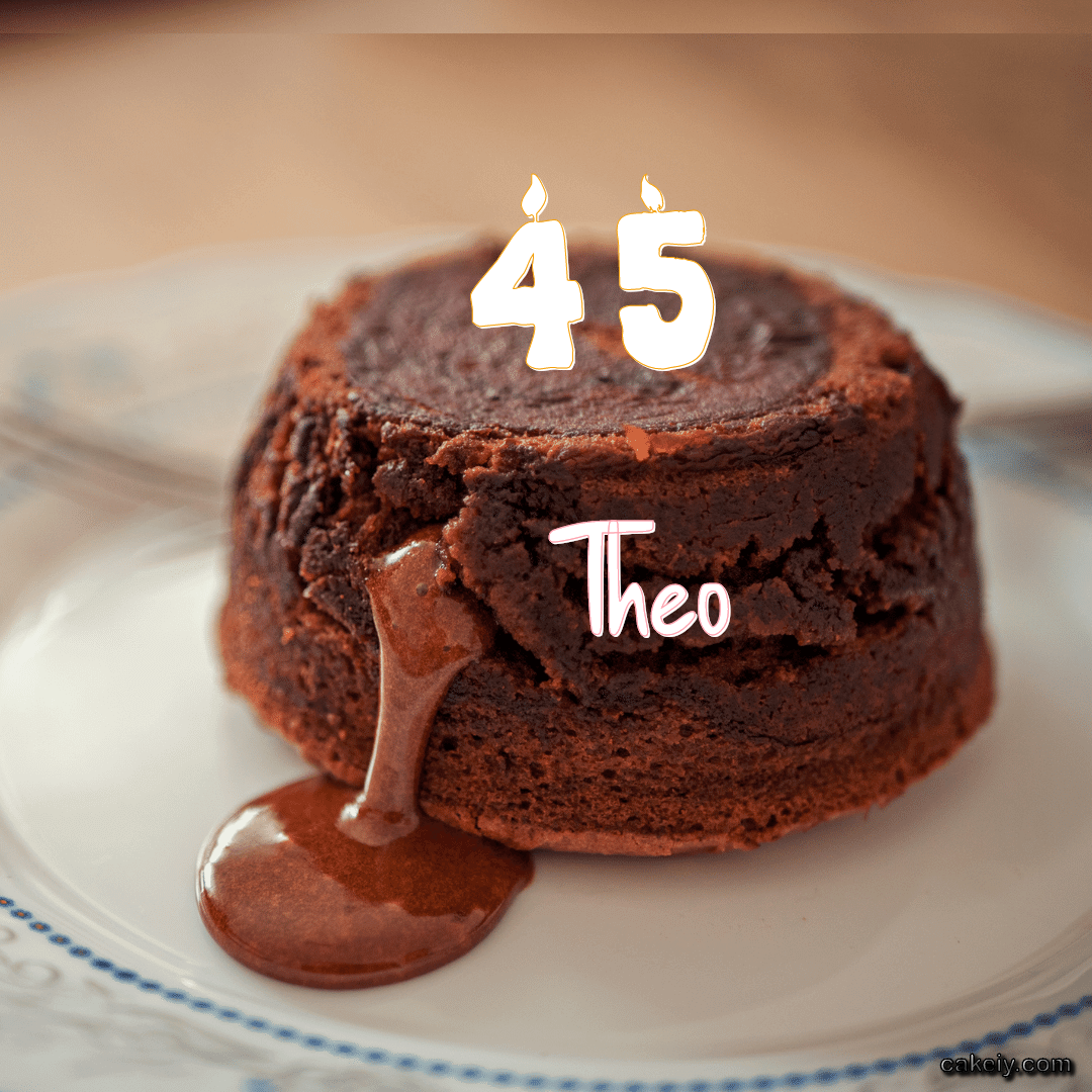 Choco Lava Cake for Theo