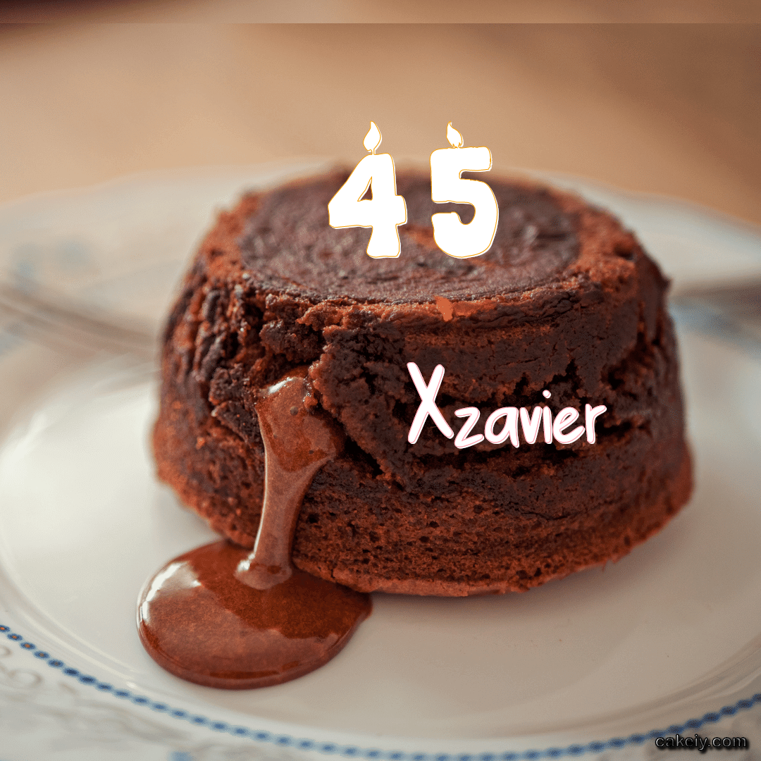 Choco Lava Cake for Xzavier