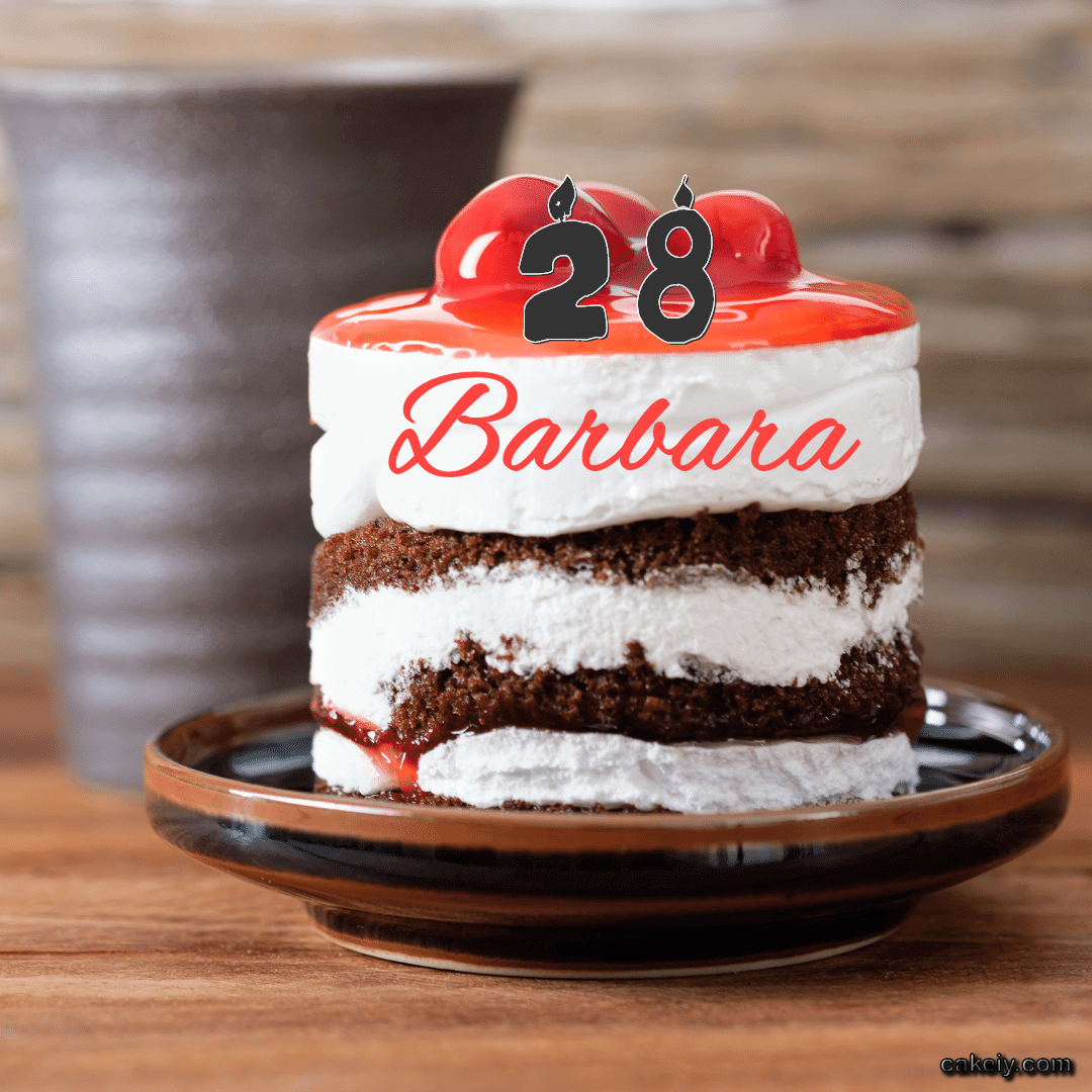 Choco Plum Layer Cake for Barbara