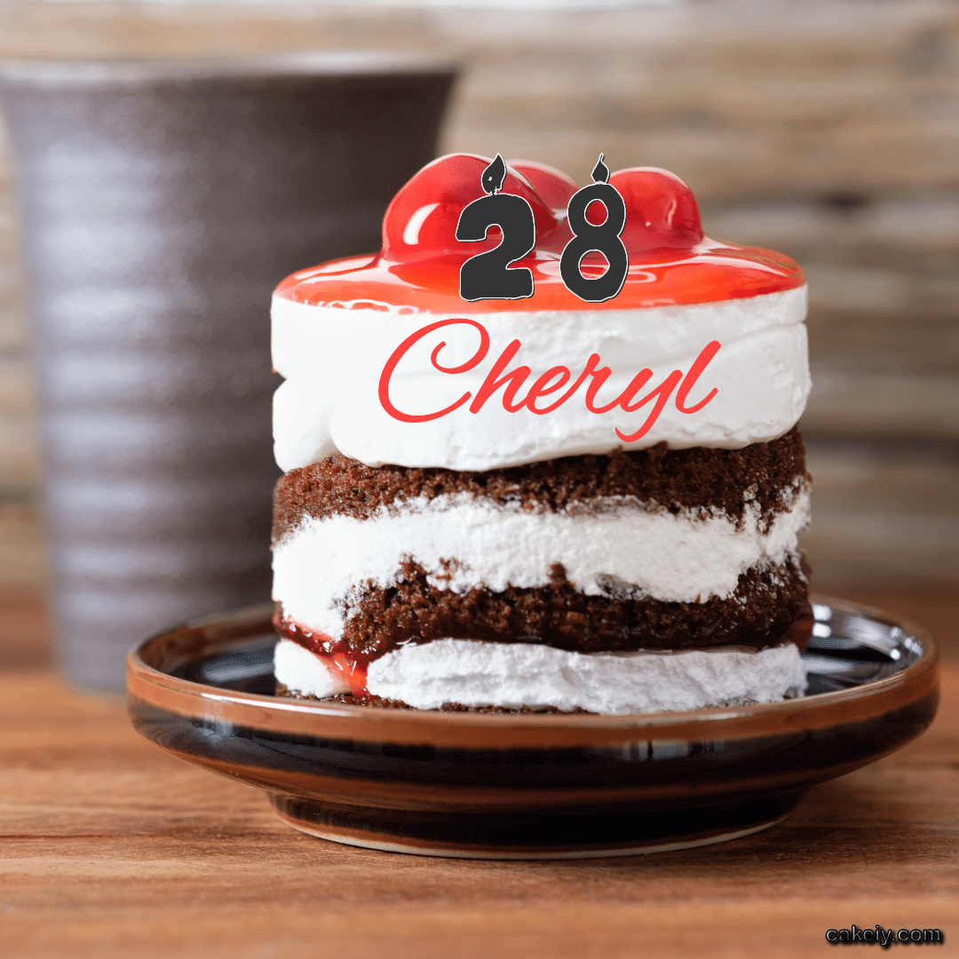 Choco Plum Layer Cake for Cheryl
