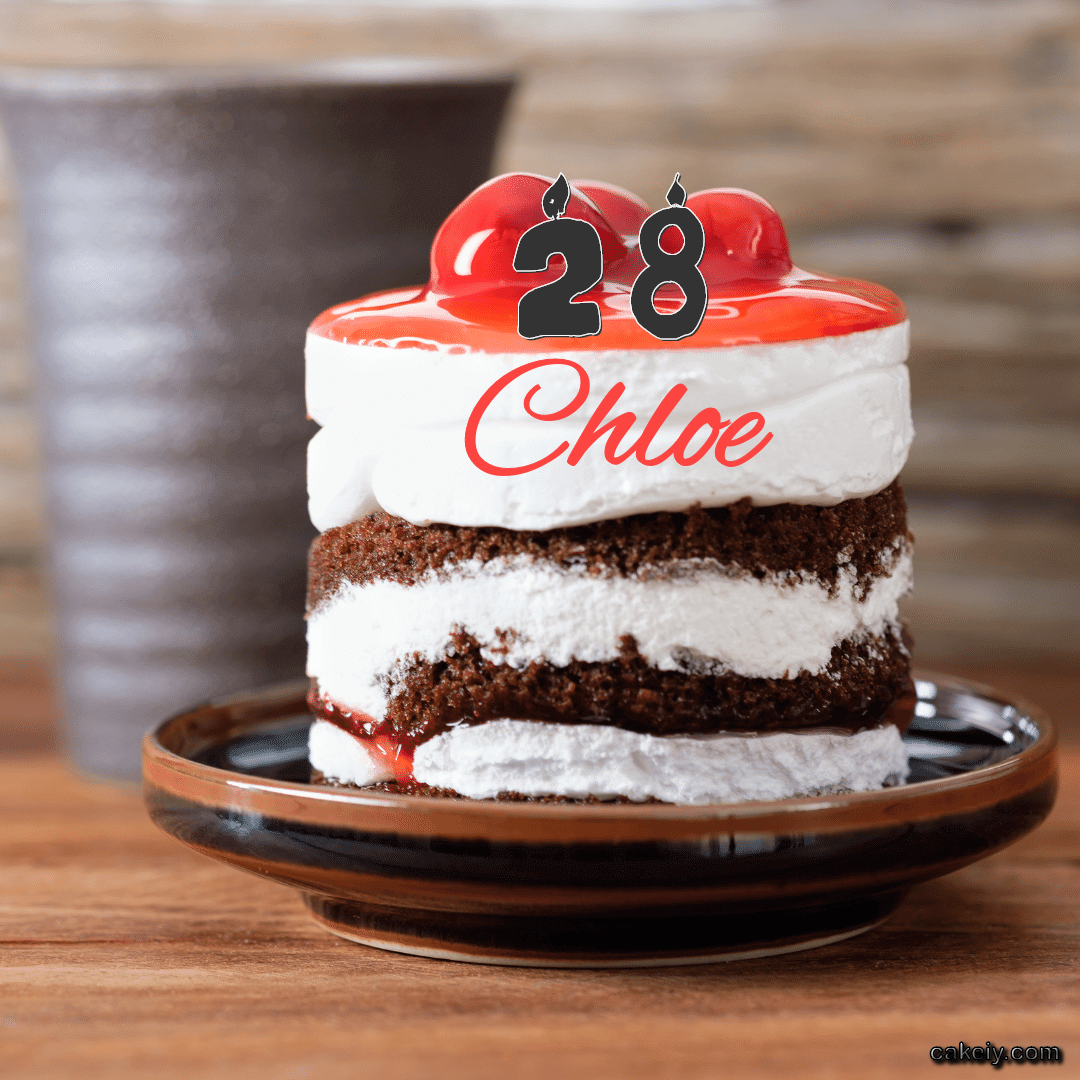 Choco Plum Layer Cake for Chloe