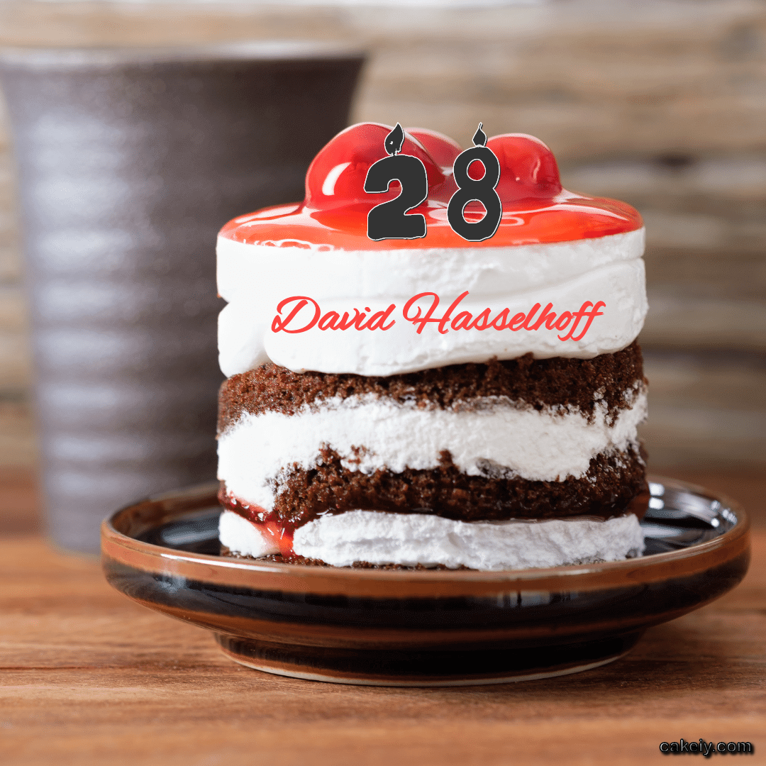 Choco Plum Layer Cake for David Hasselhoff