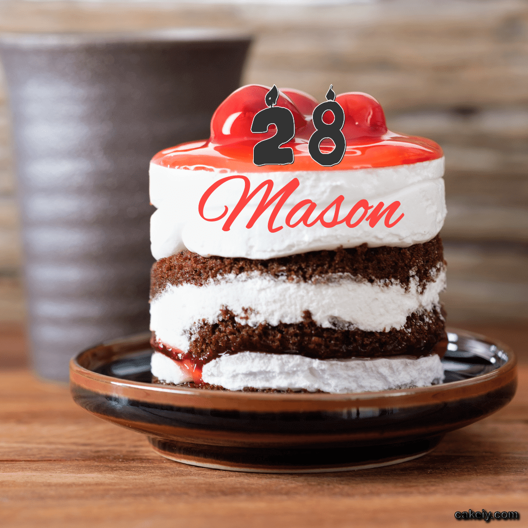 Choco Plum Layer Cake for Mason