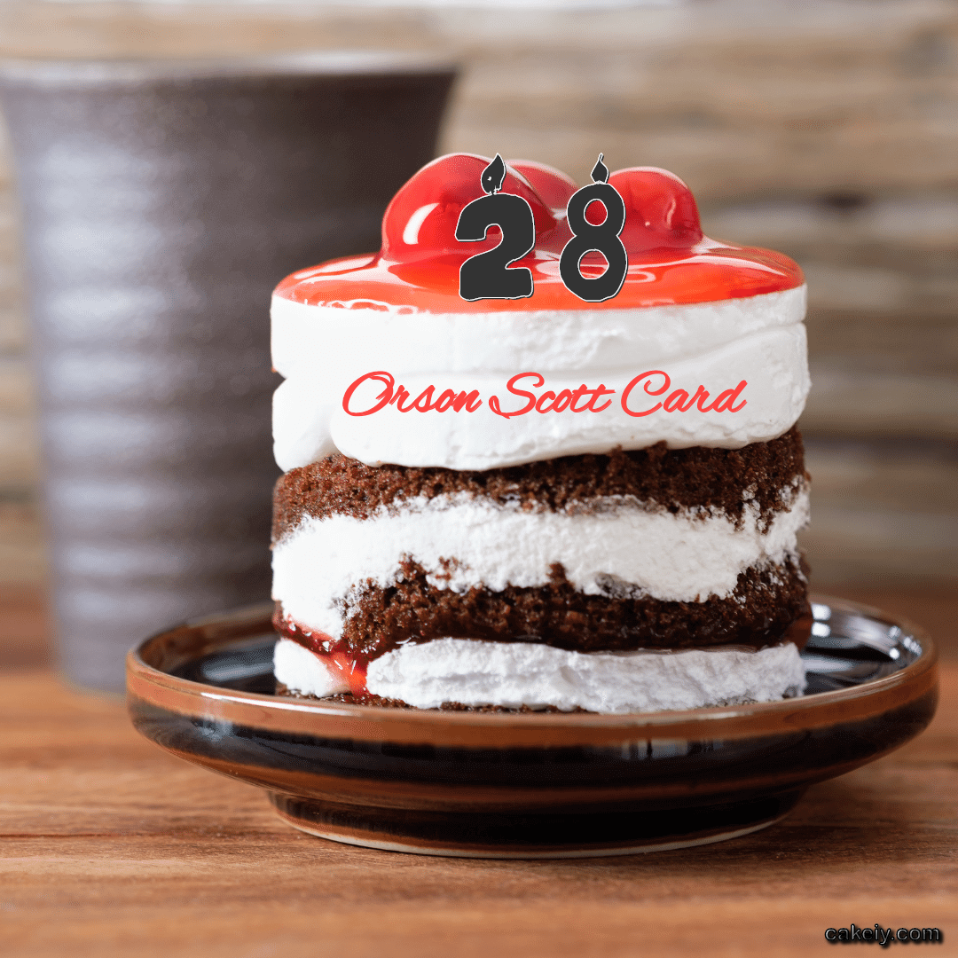 Choco Plum Layer Cake for Orson Scott Card