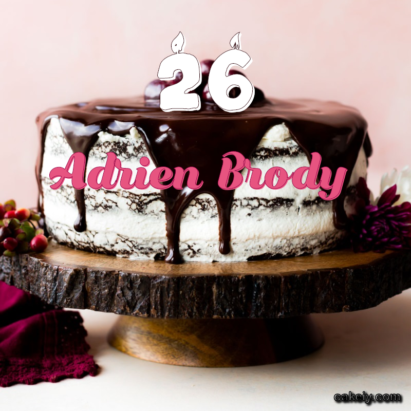 Chocolate cake black forest for Adrien Brody
