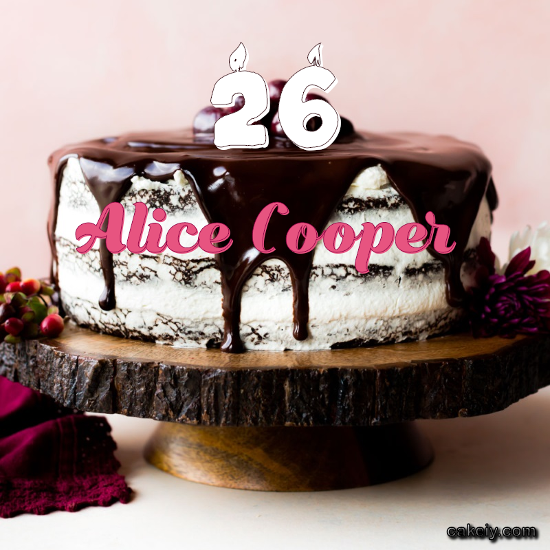 Chocolate cake black forest for Alice Cooper