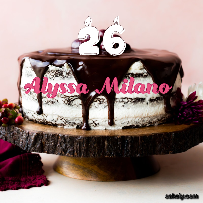 Chocolate cake black forest for Alyssa Milano