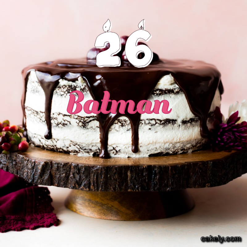 Chocolate cake black forest for Batman