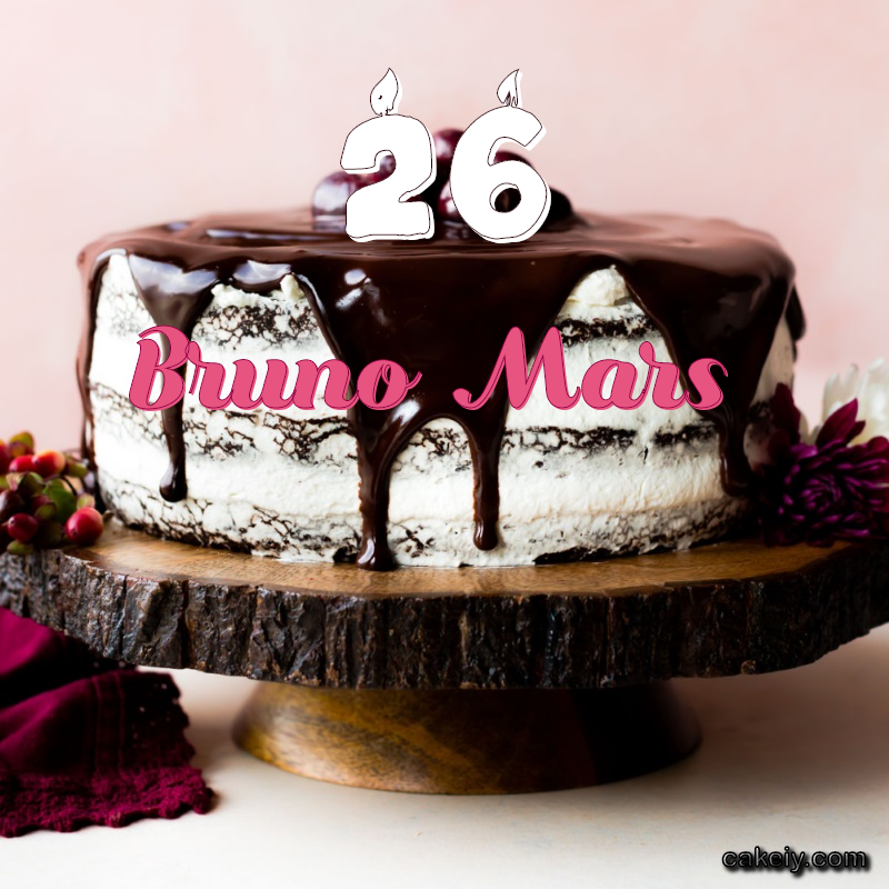 Chocolate cake black forest for Bruno Mars