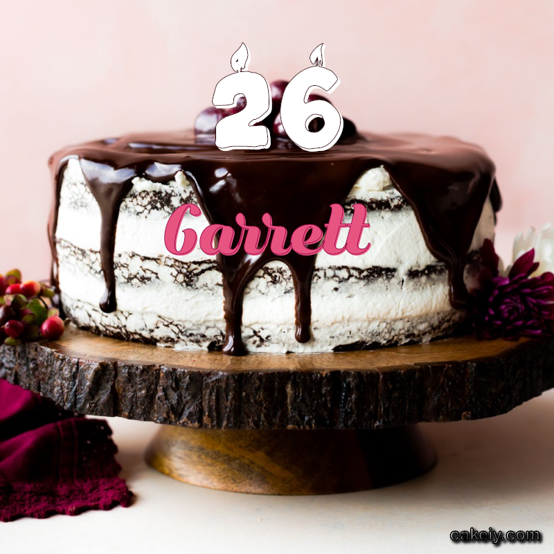 Chocolate cake black forest for Garrett