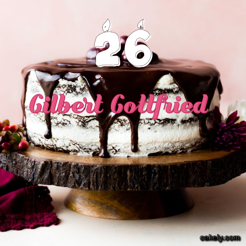 Chocolate cake black forest for Gilbert Gottfried