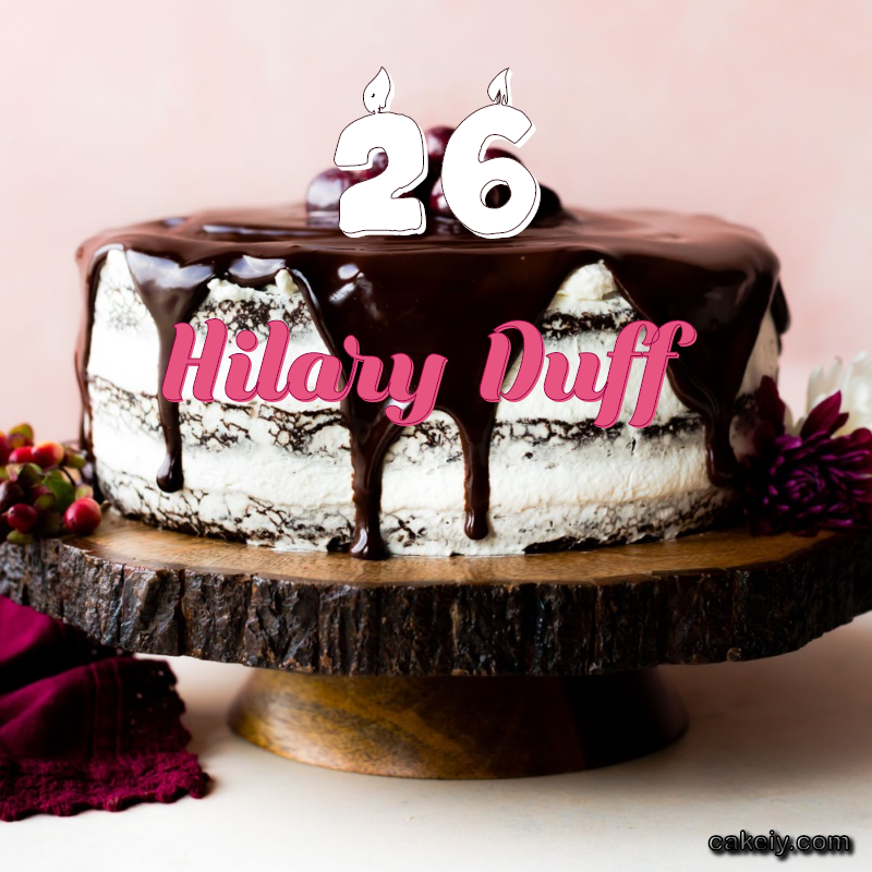 Chocolate cake black forest for Hilary Duff