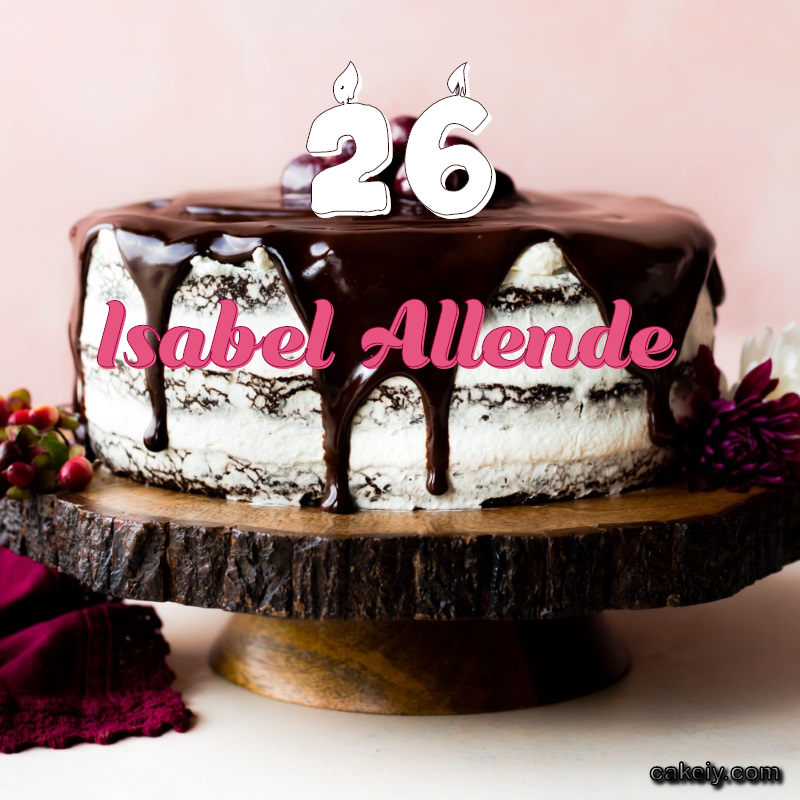 Chocolate cake black forest for Isabel Allende