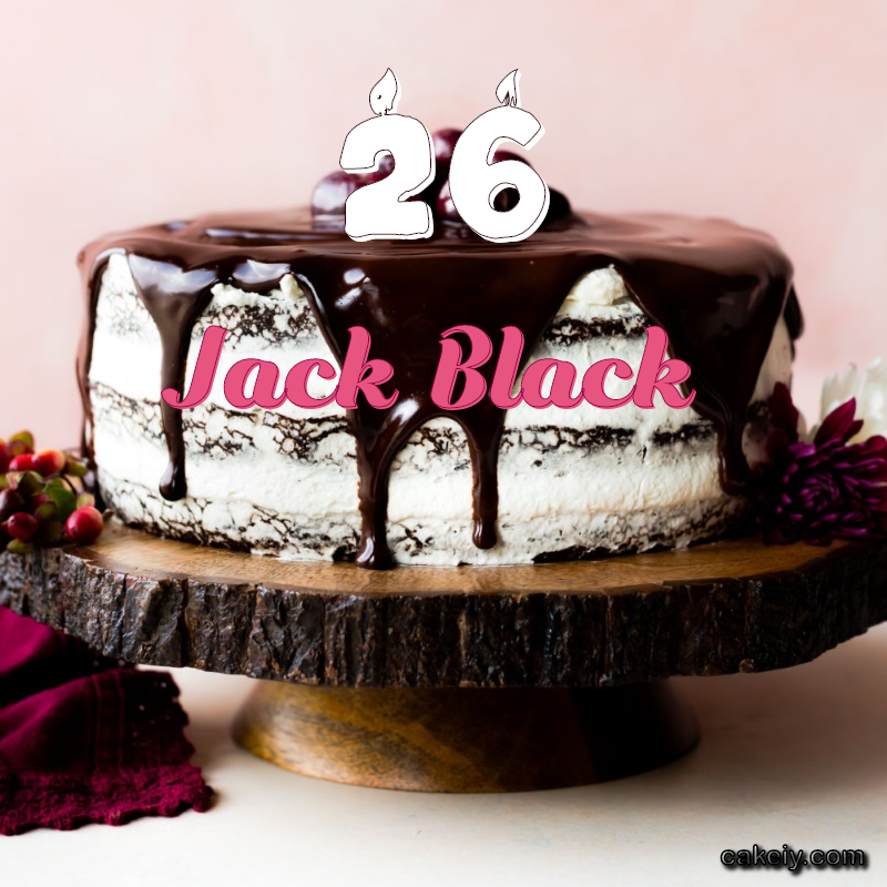 Chocolate cake black forest for Jack Black