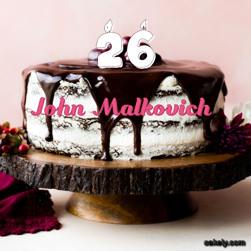 Chocolate cake black forest for John Malkovich