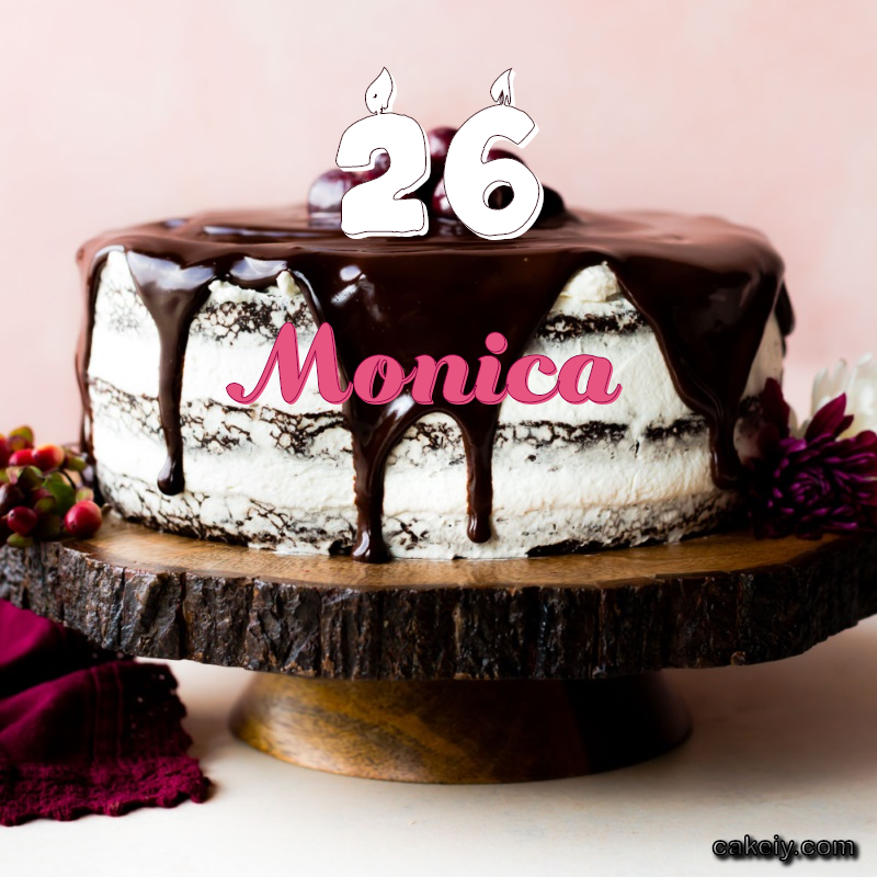 ❤️ Chocolate Birthday Cake For monika