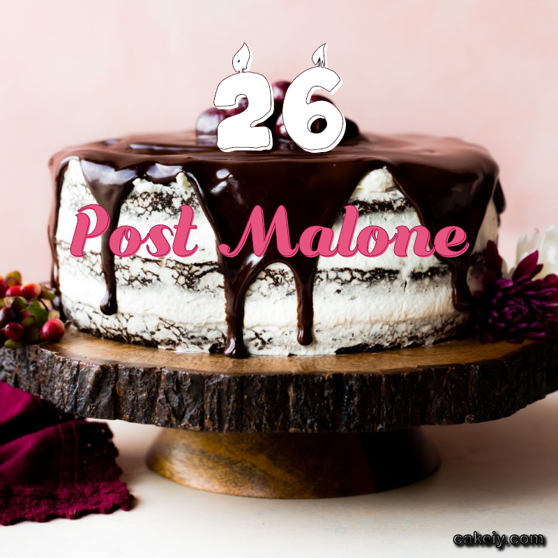 Chocolate cake black forest for Post Malone