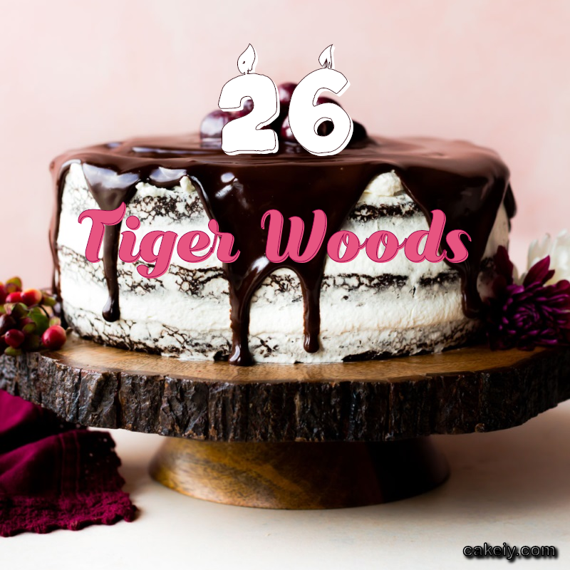 Chocolate cake black forest for Tiger Woods