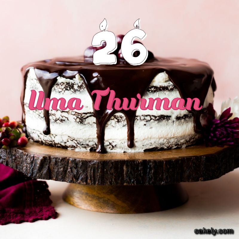Chocolate cake black forest for Uma Thurman