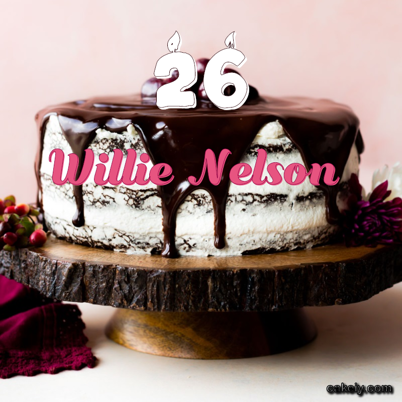 Chocolate cake black forest for Willie Nelson