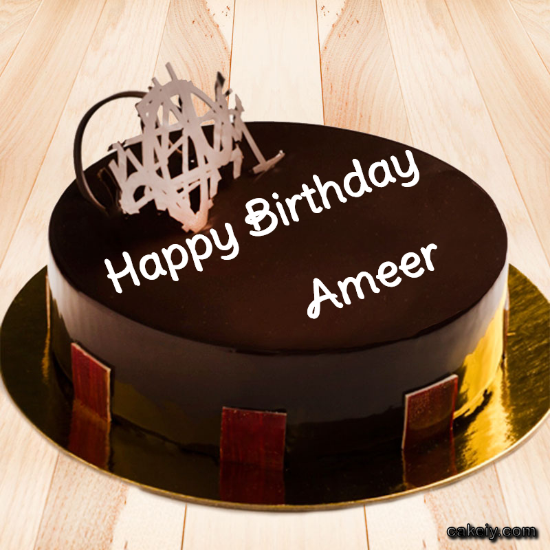 Round Chocolate Cake for Ameer p