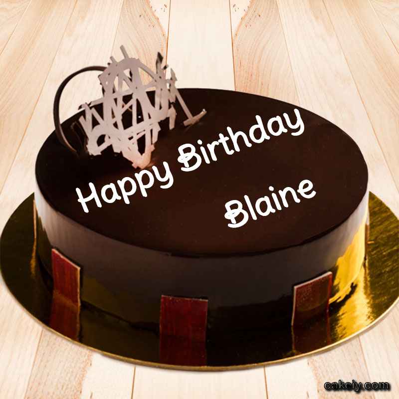 Round Chocolate Cake for Blaine p