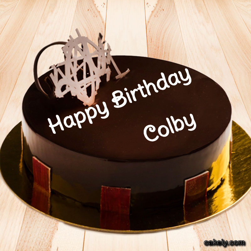 Round Chocolate Cake for Colby p