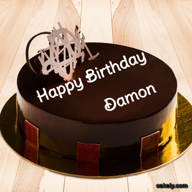 Round Chocolate Cake for Damon p
