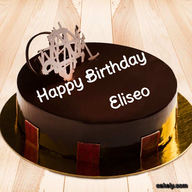 Round Chocolate Cake for Eliseo p