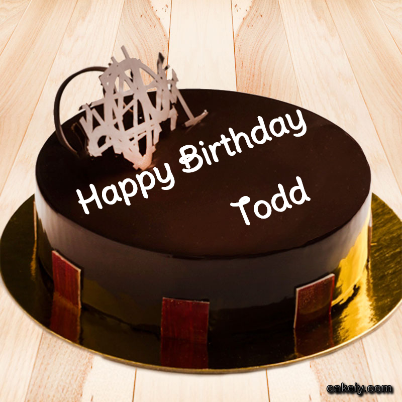 Round Chocolate Cake for Todd p