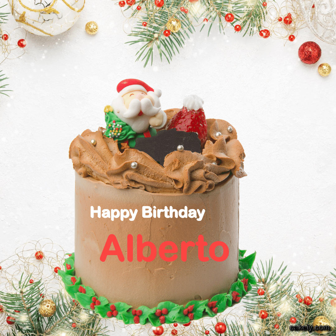 Christmas Santa Cake for Alberto