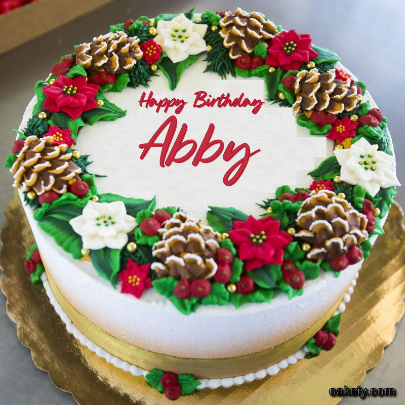 Christmas Wreath Cake for Abby