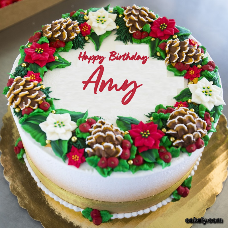 Christmas Wreath Cake for Amy