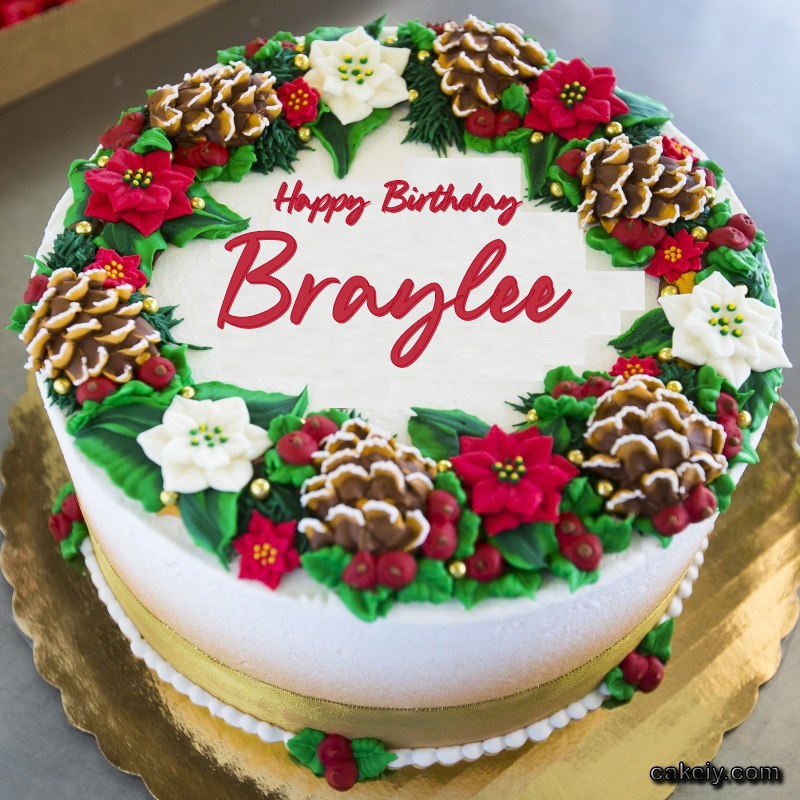 Christmas Wreath Cake for Braylee