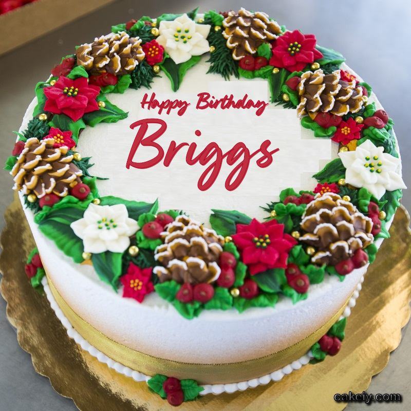 Christmas Wreath Cake for Briggs