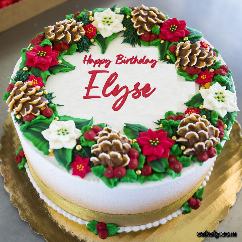 Christmas Wreath Cake for Elyse