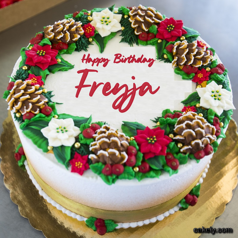 Christmas Wreath Cake for Freyja