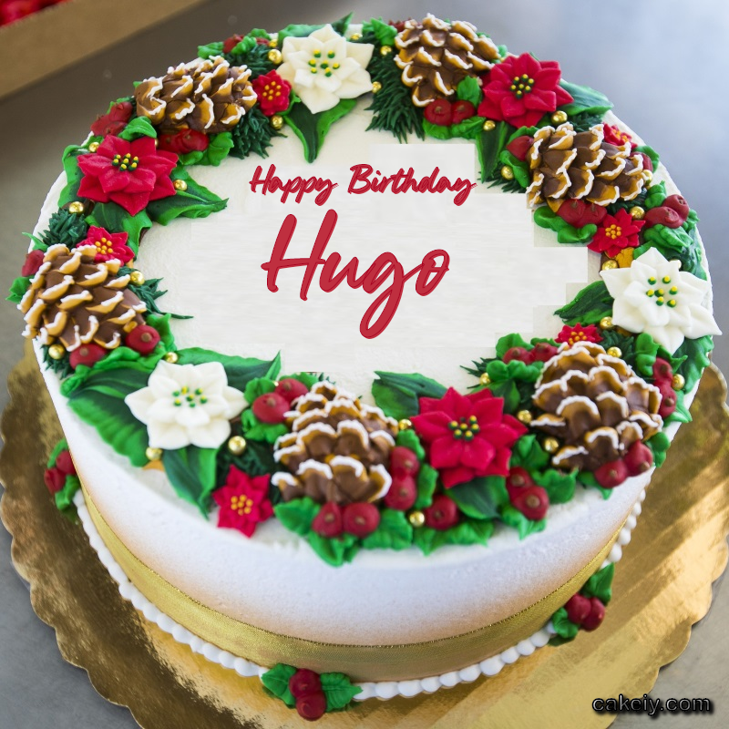 Christmas Wreath Cake for Hugo