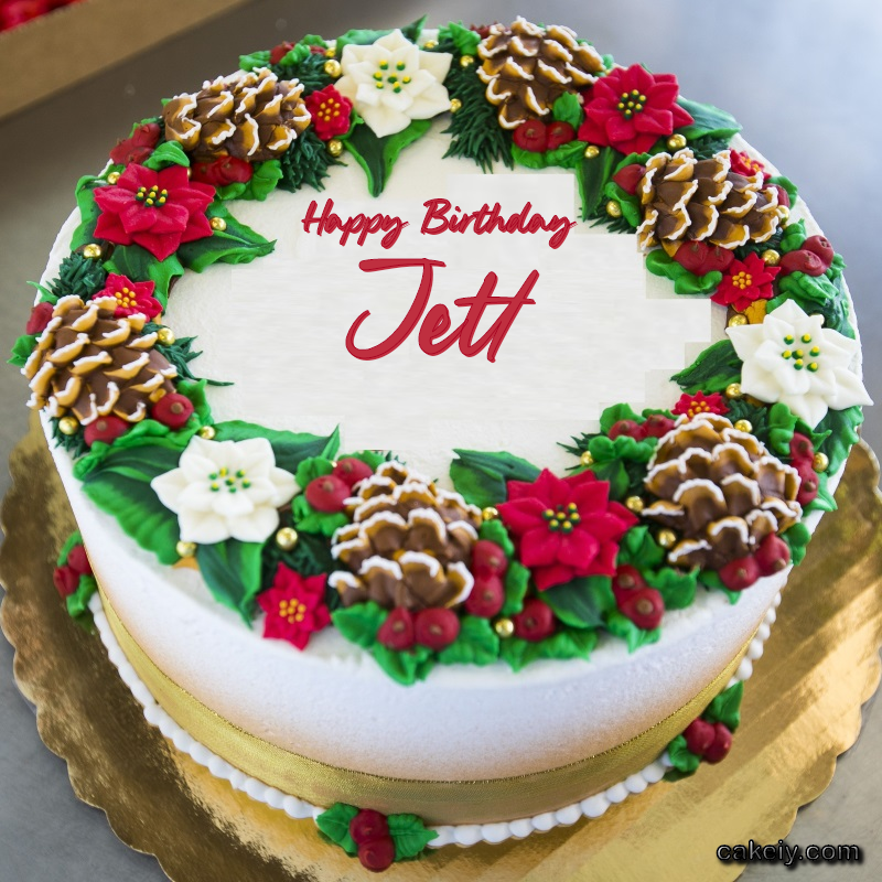 Christmas Wreath Cake for Jett